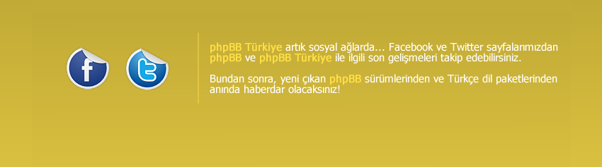 phpBB Türkiye Facebook ve Twitter'da